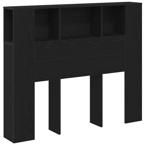 Testata Armadio Nera Rovere 120x19x104,5 cm Legno ingegnerizzato - Foto 1