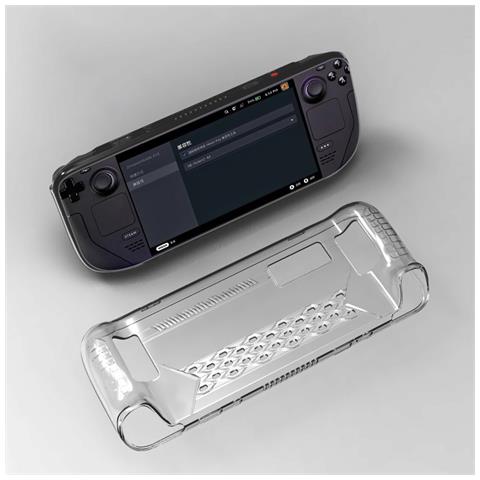 Custodia Protettiva In Tpu Per Steam Deck Oled - Protezione, Raffreddamento E Antiscivolo Transparent - Foto 5