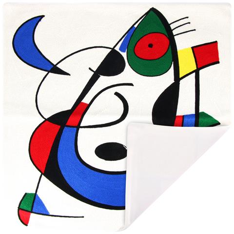 Set Di 2 Copricuscini Ricamati Art Flamara 45x45 Cm - Foto 2