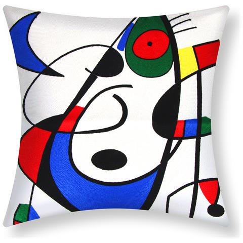 Set Di 2 Copricuscini Ricamati Art Flamara 45x45 Cm - Foto 1