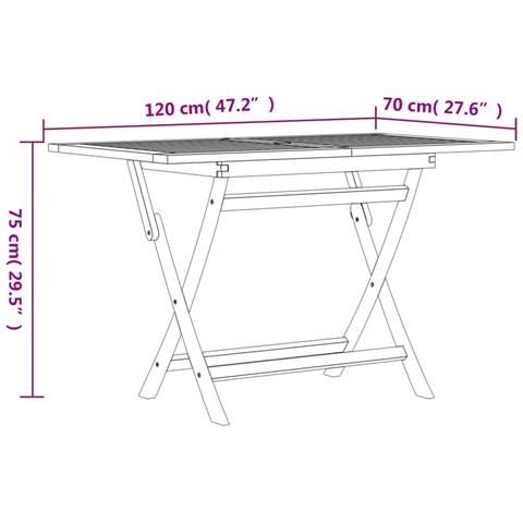 Set da Pranzo per Giardino 5 pz in Legno Massello di Teak - Foto 9