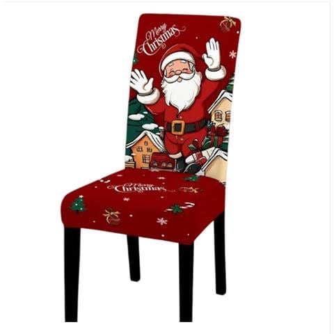 Coprisedia Natalizio Festivo - Design Babbo Natale, Tessuto In Poliestere - Foto 1