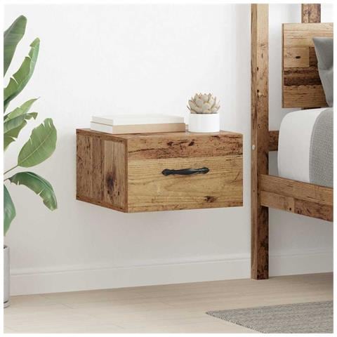 Armadio da Notte con cassetto Legno vecchio 35 x 35 x 20 cm - Foto 2