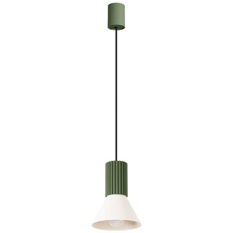 Lampada A Sospensione Estria 1 Beige /verde Oliva Sl. 1872 - Soppalco Lampada A Sospensione Beige /verde Oliva 120x14x14 Cm - Foto 2