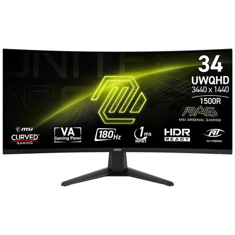 MAG 346CQ Monitor PC 86,4 cm (34") 3440 x 1440 Pixel UltraWide Dual Quad HD LCD Nero - Foto 1