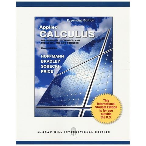 Laurence Hoffmann - Applied calculus for business, economics, and the social and life sciences - Foto 1
