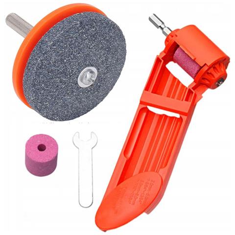 Ostrica Universale Per Trapano - Set Con Affilatore Manuale Per Punte | Acciaio Inox, Abs | Dimensioni 5x5x5,5 Cm, Peso 140g - Foto 1