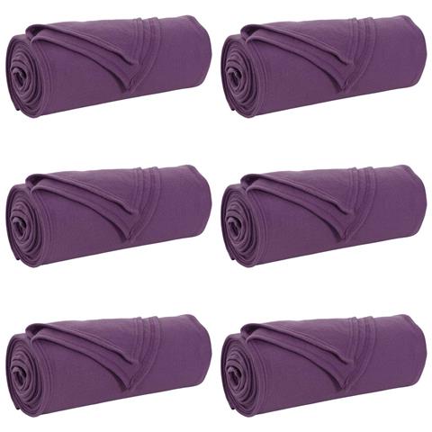 Coperte da Pile 6 pcs Viola 270 x 240 cm Panno - Foto 1