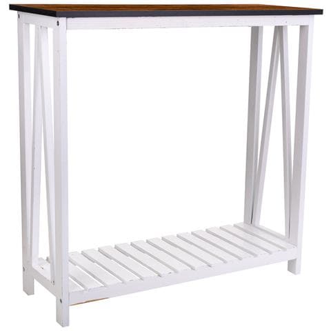 Mobile Da Ingresso In Legno Bianco 80x30x80h - Foto 1