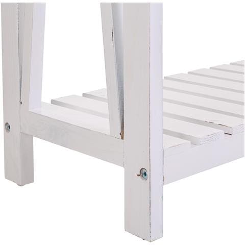 Mobile Da Ingresso In Legno Bianco 80x30x80h - Foto 8