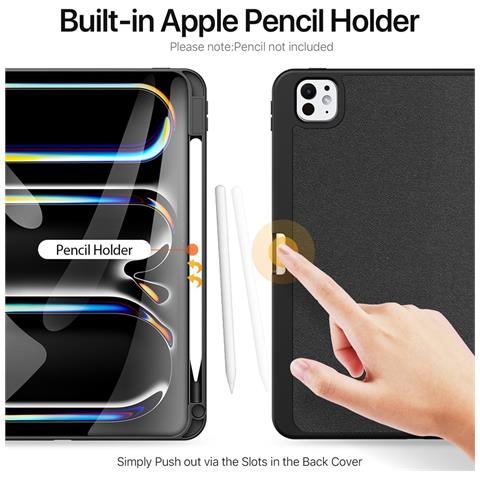 Cover per iPad Pro 11 (2024) - Pelle /PU, Nero - Foto 2