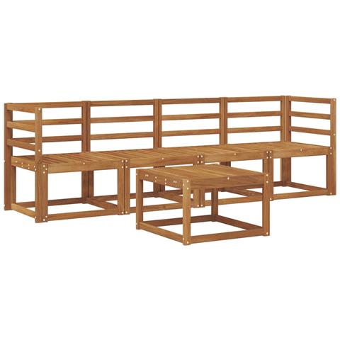 Set di divani da esterno 5 pcs Naturale - Foto 1