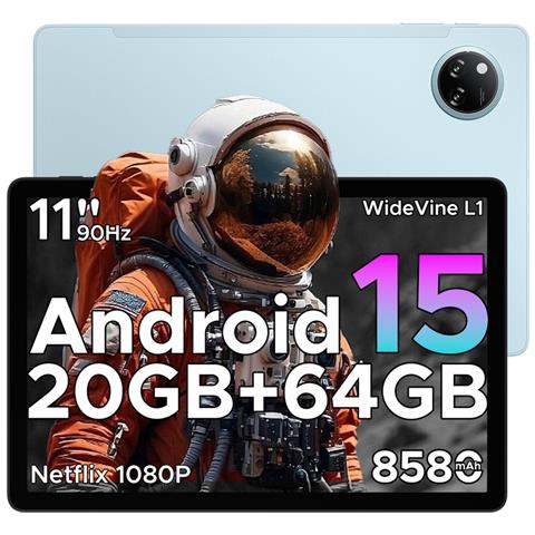 Tab A9+ Android 15 Tablet 11 Pollici, 20GB (4+16) RAM+64GB / 2TB TF, 8580mAh, WiFi5, 1280 * 800 IPS, Gemini AI, 13MP+5MP, Tablet in Offerta Unisoc T7200 Octa Core /OTG /Face ID /Widevine L1/GPS - Foto 1