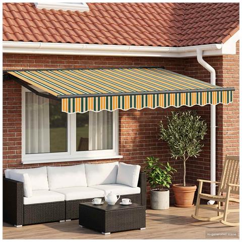 Cornice per Tenda Manuale con LED 3 x 2,5 m - Foto 2