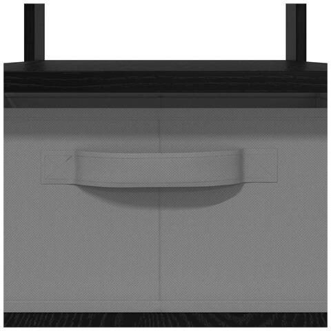 Tavolino da salotto con cassetto Rovere Nero 77 x 55 x 42 cm - Foto 9