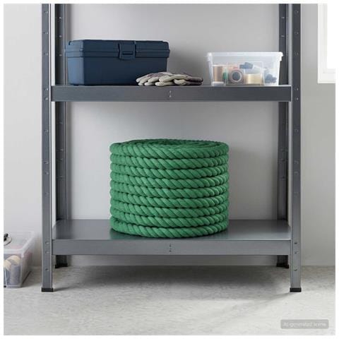 Corda di Cotone 16 mm 50 m Verde 100% Cotone - Foto 2