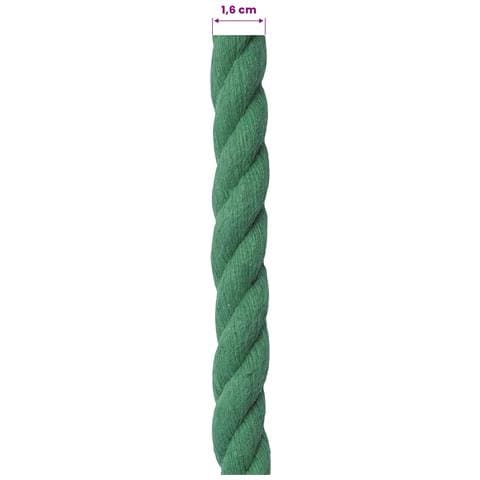 Corda di Cotone 16 mm 50 m Verde 100% Cotone - Foto 6