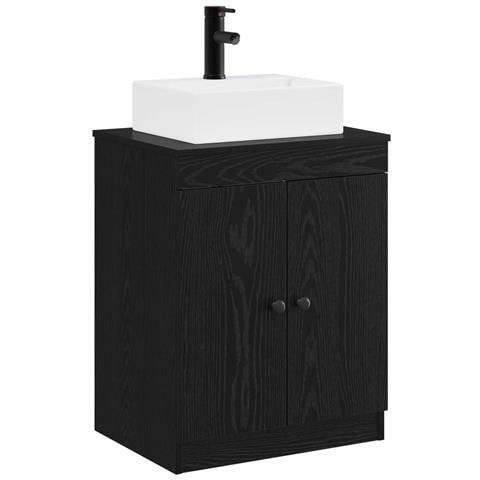 Set di mobili per il bagno Rovere Nero Legno ingegnerizzato - Foto 1