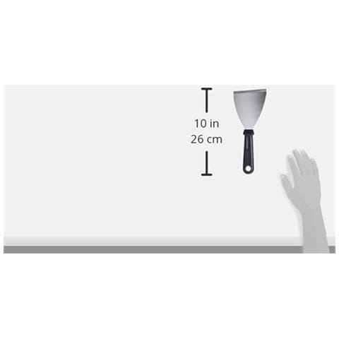 Spatola per piastra in acciaio inox 60422, 10 x 11,5 cm - Foto 2
