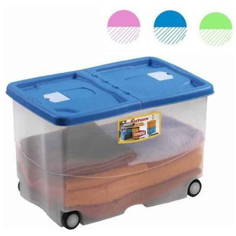 Contenitore In Plastica Linea Vasco, 57 Lt, 60x40xh. 36 Cm Trasparente - Foto 2