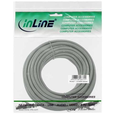 cavo patch per rete dati lan cat. 5e, 2x rj45, schermatura futp, colore grigio, 10m - Foto 2