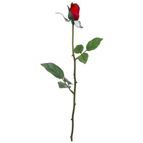 250 Fiori Artificiali Rose Rosse Bocciolo Finti Decorazione Festa Matrimonio - Foto 1