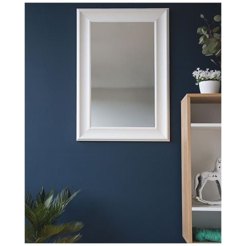 Specchio Moderno Da Parete Con Cornice Bianca - 61x91cm - Lunel - Foto 20