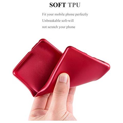 Cadorabo Custodia Compatibile Con Nokia 8 Sirocco In Rosso Metallico - Coperchio Protettivo In Silicone Tpu Flessibile - Foto 2