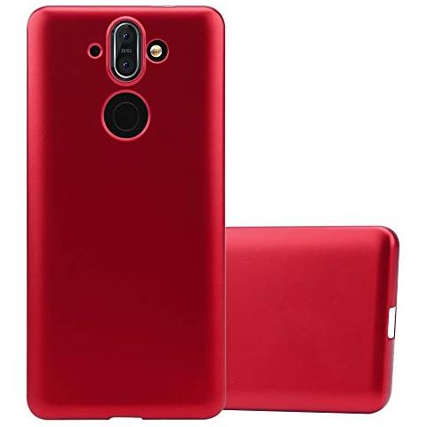 Cadorabo Custodia Compatibile Con Nokia 8 Sirocco In Rosso Metallico - Coperchio Protettivo In Silicone Tpu Flessibile - Foto 1
