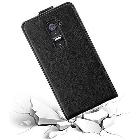 Custodia Compatibile Con Lg G2 In Nero Di Notte - Coperchio Protettivo In Design Flip Con Chiusura Magnetica - Foto 2