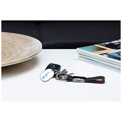 App Mini Localizzatore Chiavi Bluetooth - Bianco - 1 Pack - Key Finder Portafoglia - Foto 2