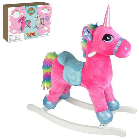 Unicorno Fantasy A Dondolo Fucsia 64 Cm Con Suoni My Vip 36587 - Foto 1
