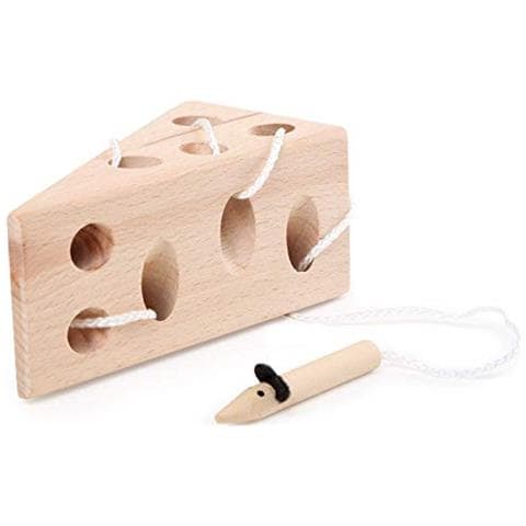 Piccola Società Di Calcio Infilare E Formaggio Topo In Legno Certificato Fsc 100% Il Classico Gioco Per La Motricità Giocattolimulticolore11053 - Foto 2
