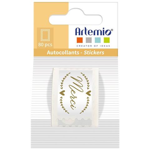 80 Adesivi Merci - Ci Sposiamo - 25 X 33 Mm - Foto 1