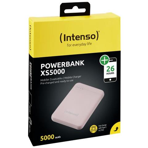Powerbank Xs5000 - Powerbank - 5000 Mah - 2,1 A - 2 Ausgabeanschlussstellen (usb, Usb-c) - Auf Kabel: Usb-c - Rosé (7313523 Ros)  - Foto 2