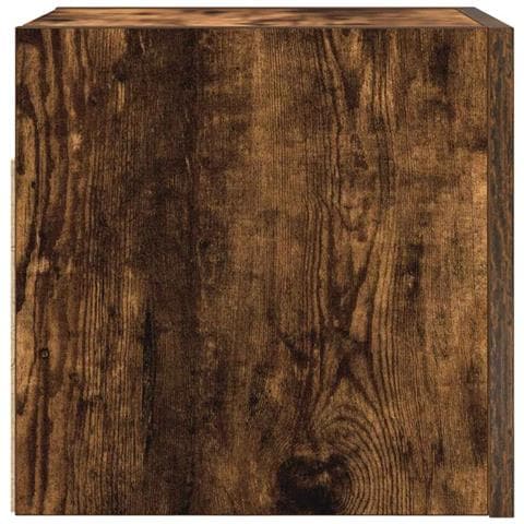 Armadietto Tv Montato A Parete Rovere Fumo 30,5x30x30 Cm - Foto 2