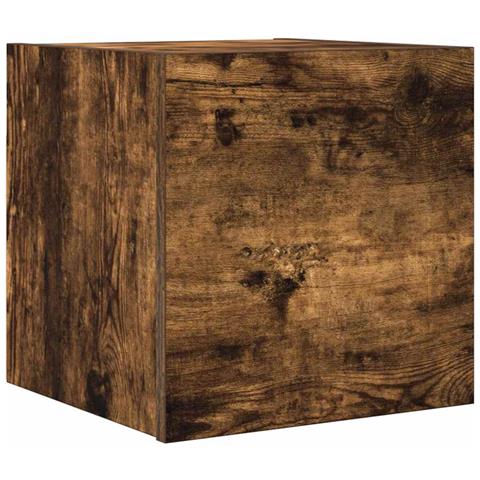 Armadietto Tv Montato A Parete Rovere Fumo 30,5x30x30 Cm - Foto 1