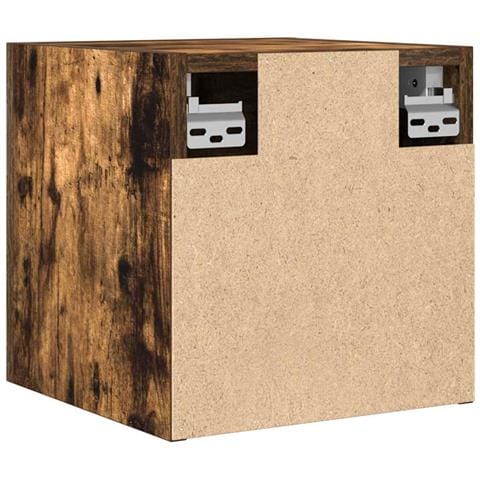 Armadietto Tv Montato A Parete Rovere Fumo 30,5x30x30 Cm - Foto 10