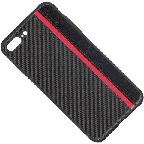 Custodia F-case Tpu Silicone Elegant Feber Cover Case Per Apple Iphone 7 Plus - 8 Plus Carbon B - Foto 1