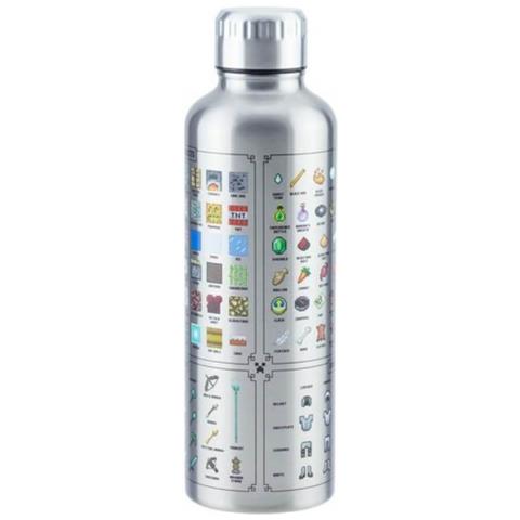Borraccia In Metallo Minecraft Icone - Minecraft Metal Water Bottle - Termica A Doppia Parete In Acciaio 500 Ml - Paladone - Foto 1