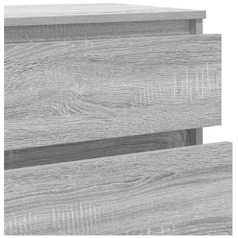 Cassettiera Grigio Sonoma 60x36x103 Cm In Legno Multistrato - Foto 10