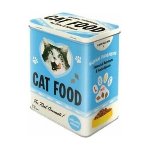 Retro Cat Food Storage Tin - Foto 1