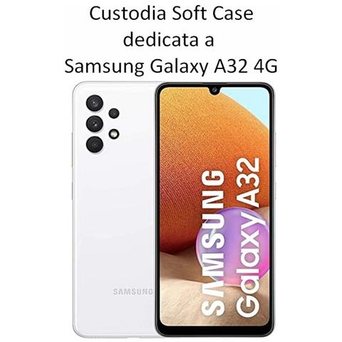 Custodia Tpu Silicone Cover Soft-case Per Samsung Galaxy A32 4g A325 Red - Foto 2