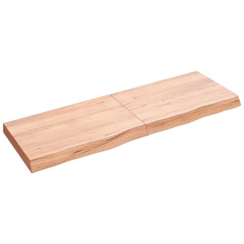 Ripiano Muro Marrone 120x40x (2-6) cm Massello Rovere Trattato - Foto 1