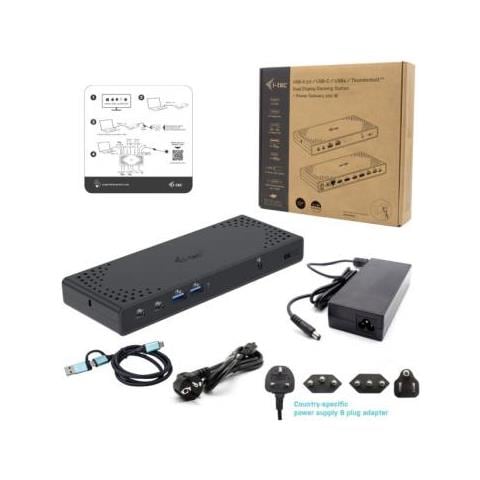 Cadua4kdockpdl2 Replicatore Di Porte E Docking Station Per Notebook Cablato Usb 3.2 Gen 1 (3.1 Gen 1) Type-c Nero - Foto 2