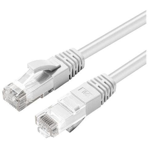 Mc-utp6a075w Cavo Di Rete Bianco 7,5 M Cat6a U /utp [utp] (cat6a Utp 7.5m White Lszh - Undshielded Network C - Foto 2
