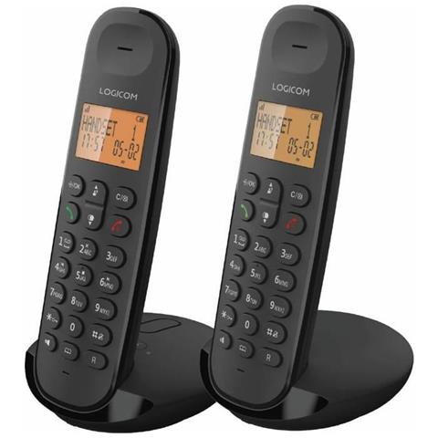 Telefono Cordless Vivavoce Iloa 255 Con Display, Portata 300 M, Nero - Foto 1