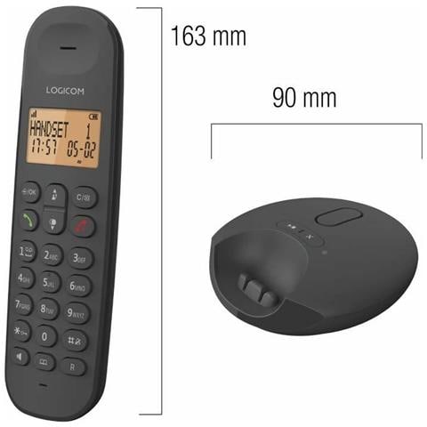 Telefono Cordless Vivavoce Iloa 255 Con Display, Portata 300 M, Nero - Foto 6