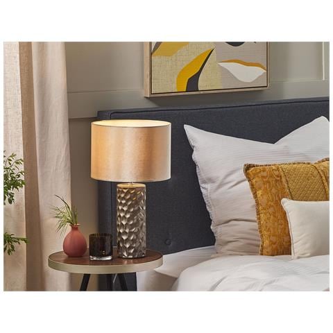 Lampada Da Tavolo Sankuru Ceramica Oro - Foto 1