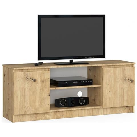 Mobiletto TV, 2 ante, 140x40x55 cm, Colore Quercia Artisan - Foto 1